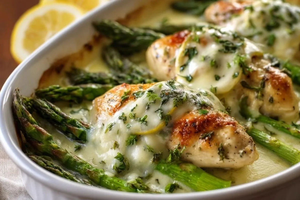 Poulet Gratiné Crémeux aux Asperges