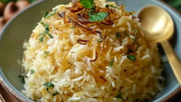 Riz Basmati Au Beurre DOignon Doré