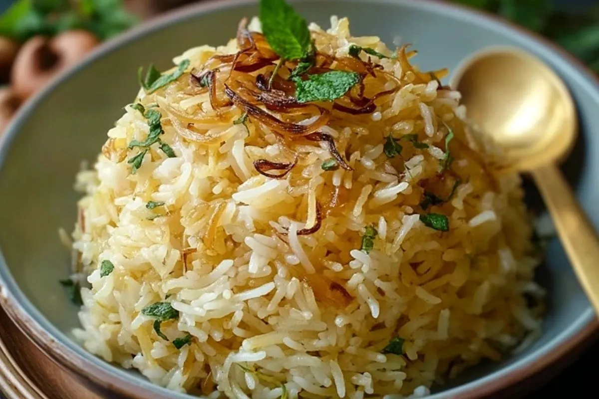 Riz Basmati Au Beurre DOignon Doré