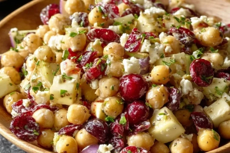 Salade De Pois Chiches Et Canneberges