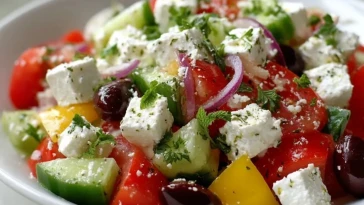 Salade Grecque au Fromage Blanc