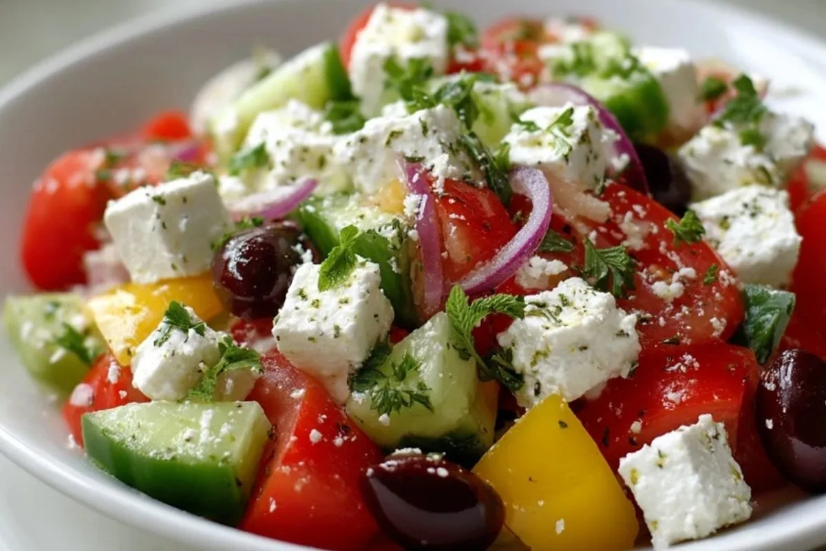 Salade Grecque au Fromage Blanc