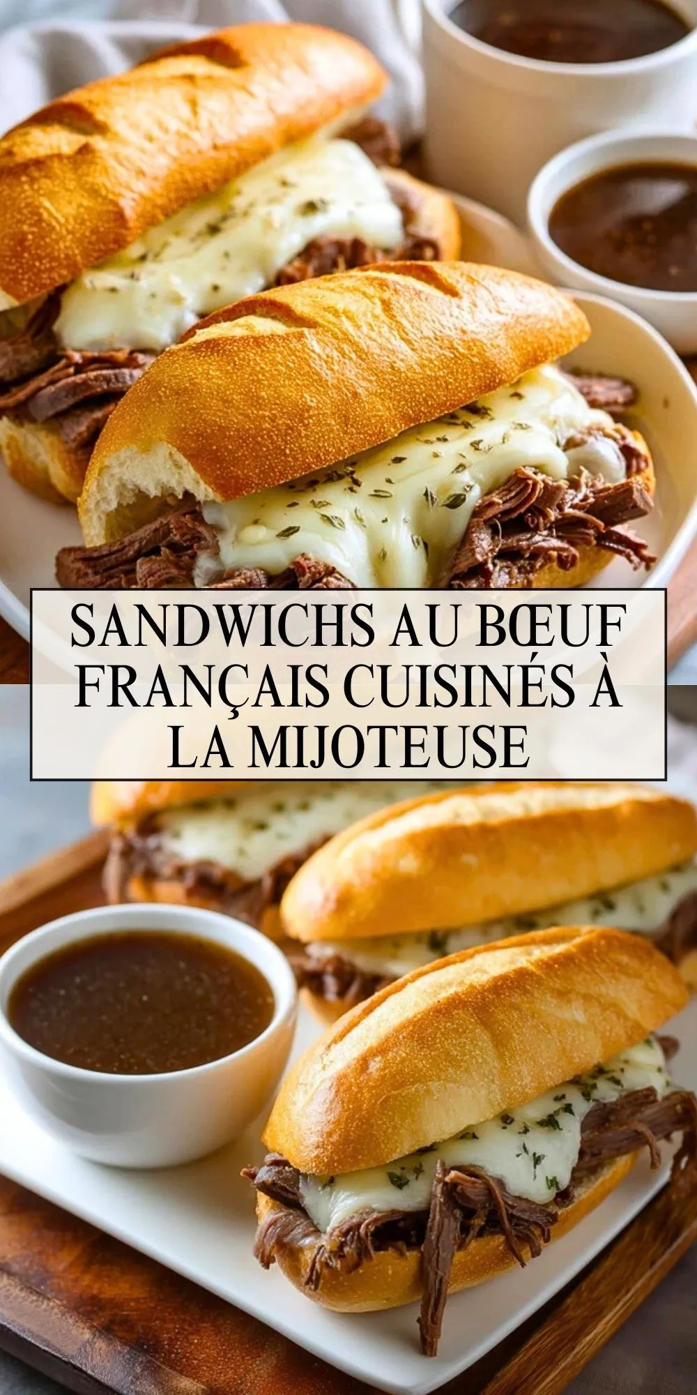 Sandwichs Au Bœuf Français Cuisinés À La Mijoteuse (2)