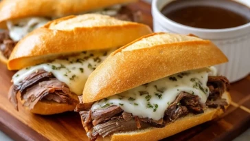 Sandwichs Au Bœuf Français Cuisinés À La Mijoteuse