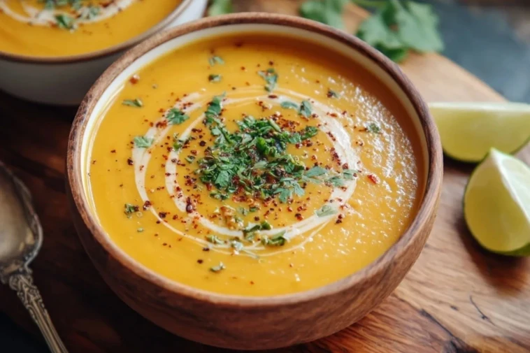 Soupe de Patate Douce au Lait de Coco