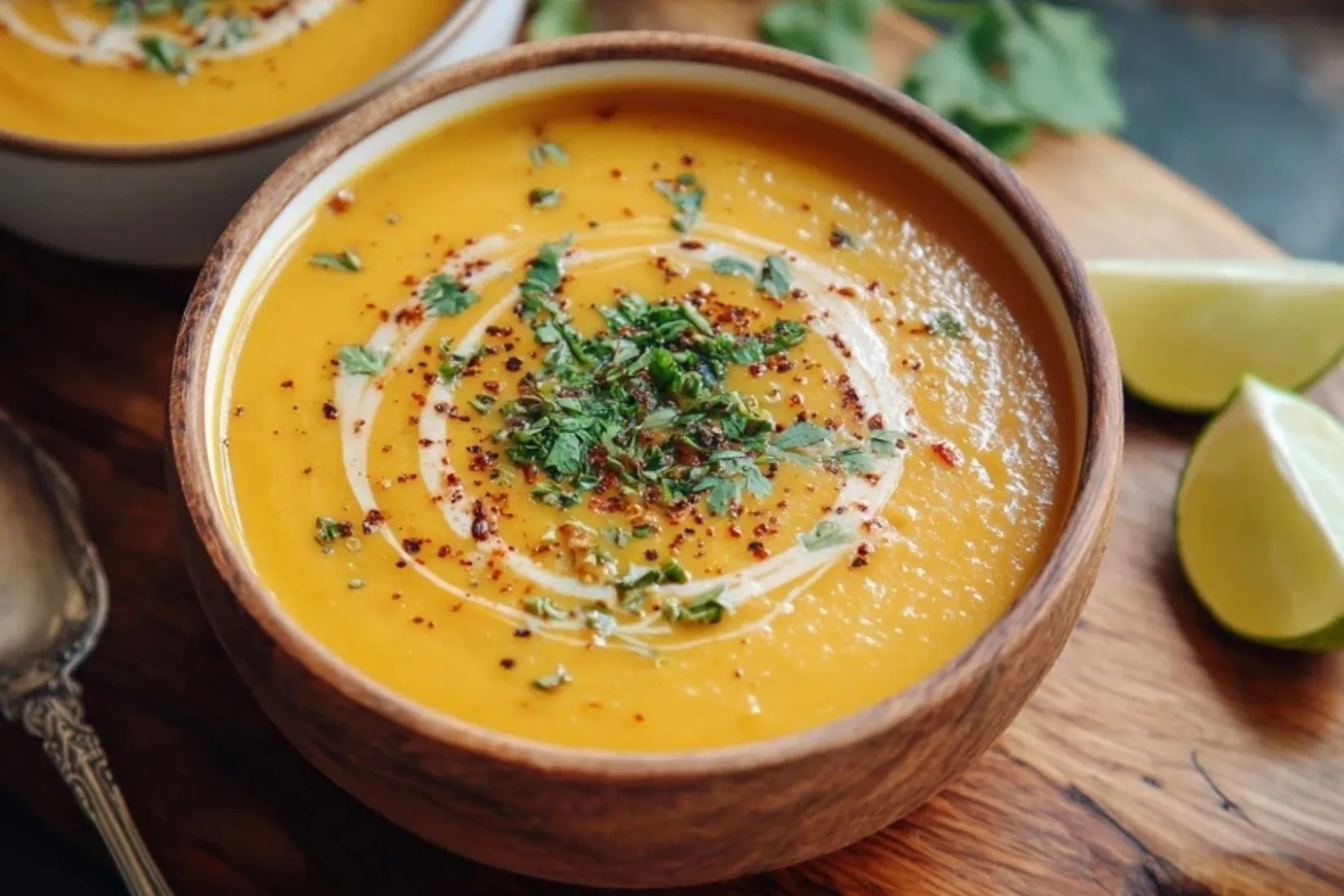 Soupe de Patate Douce au Lait de Coco