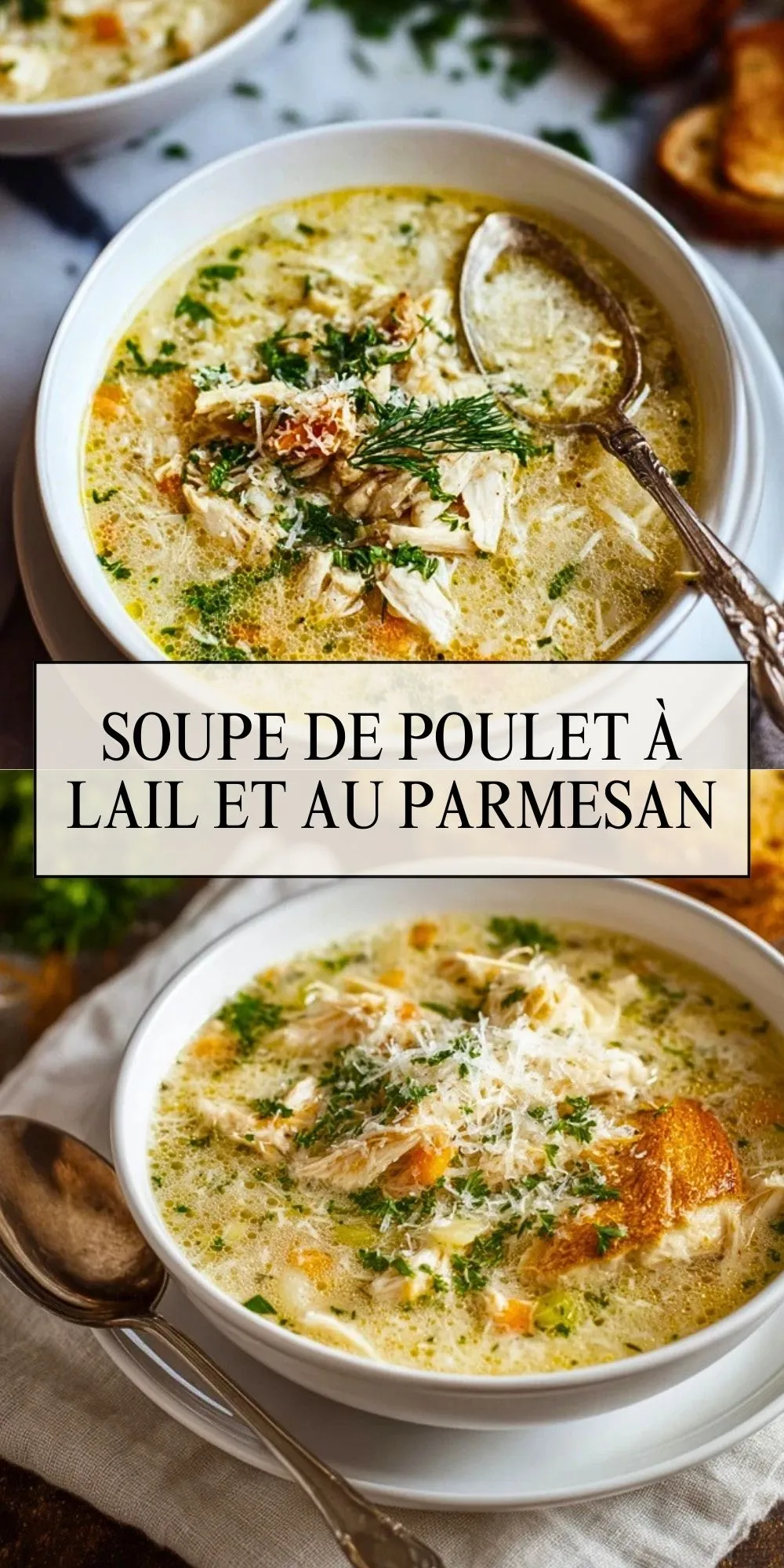Soupe De Poulet À LAil Et Au Parmesan (2)