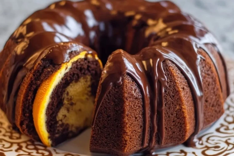 Gâteau Marbré Chocolat Orange