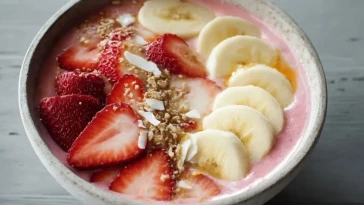 Bol De Smoothie Fraise-Banane