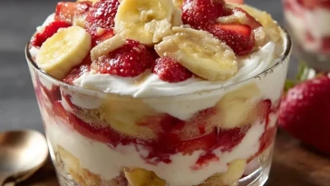 Trifle À La Fraise Et À La Banane