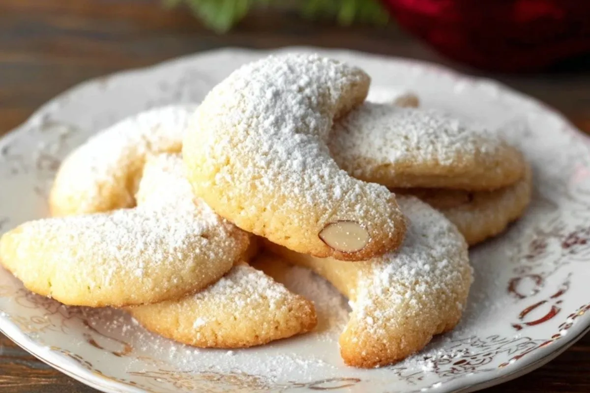Biscuits En Croissant Aux Amandes
