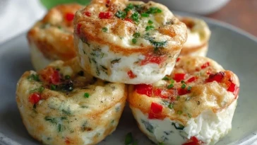 Bouchées Protéinées Aux Blancs DOeufs Et Fromage Cottage