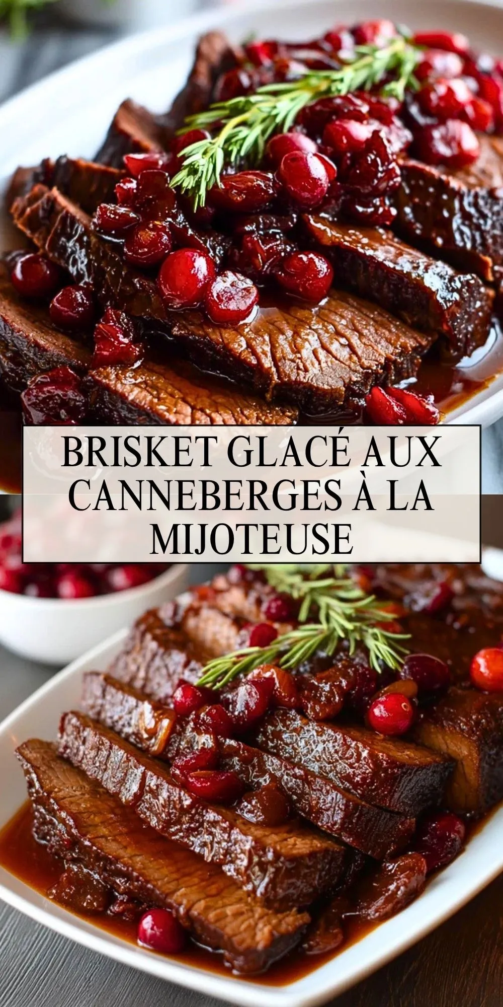 Brisket Glacé Aux Canneberges À La Mijoteuse (2)