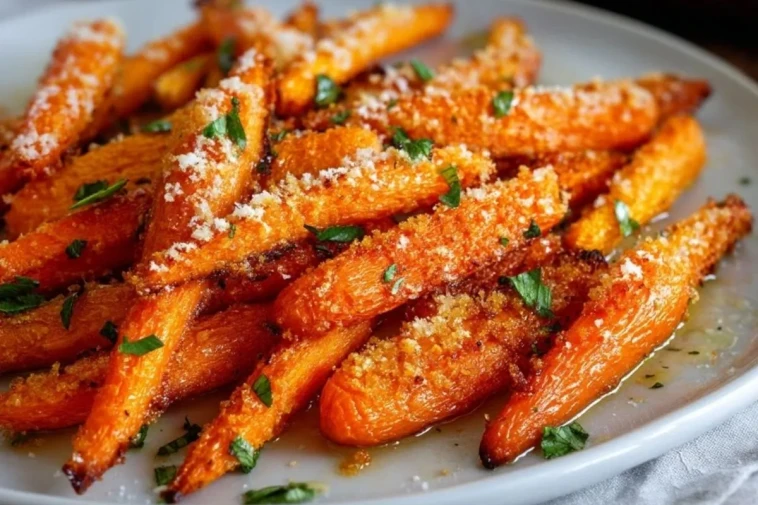 Carottes Rôties Au Parmesan Croquant