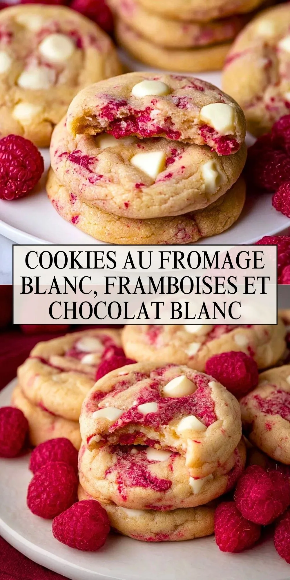 Cookies Au Fromage Blanc, Framboises Et Chocolat Blanc (1)