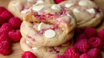 Cookies Au Fromage Blanc, Framboises Et Chocolat Blanc