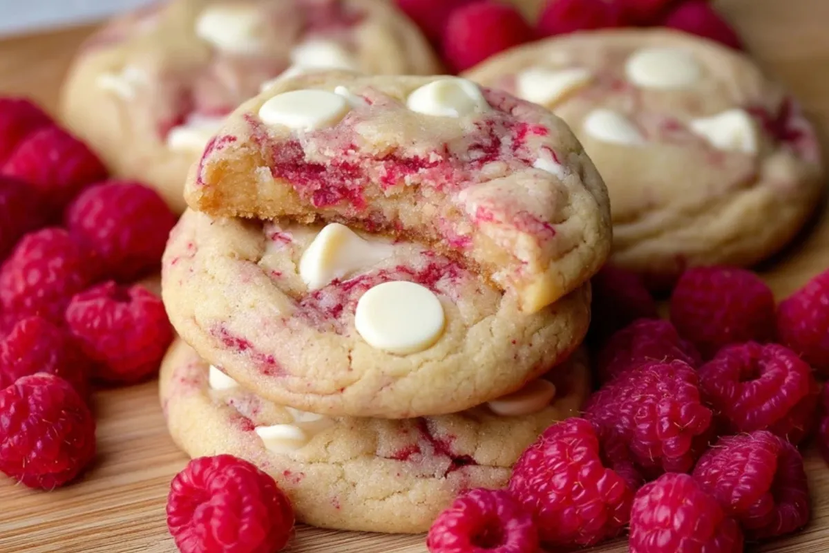 Cookies Au Fromage Blanc, Framboises Et Chocolat Blanc
