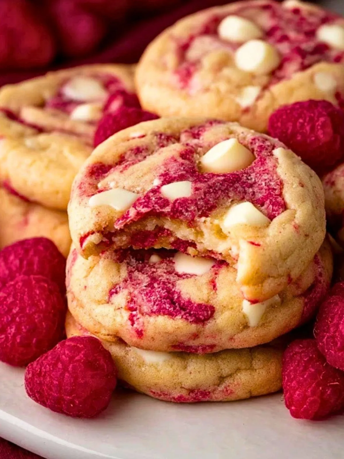 Cookies Au Fromage Blanc, Framboises Et Chocolat Blanc