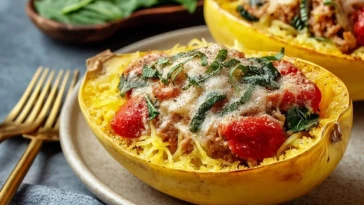 Courge Spaghetti Farcie Savoureuse