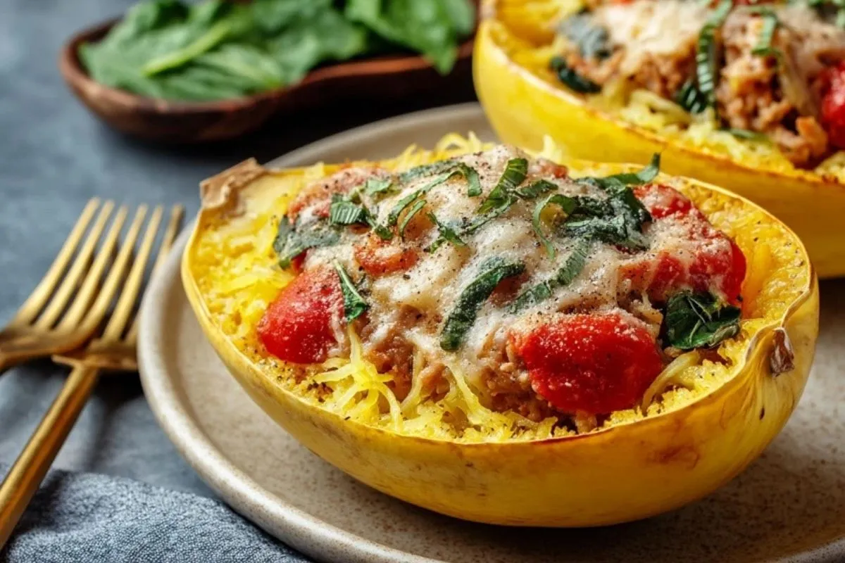Courge Spaghetti Farcie Savoureuse