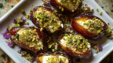 Dattes Farcies Ricotta Pistache au Miel