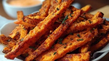 Frites De Patate Douce Croustillantes Au Four