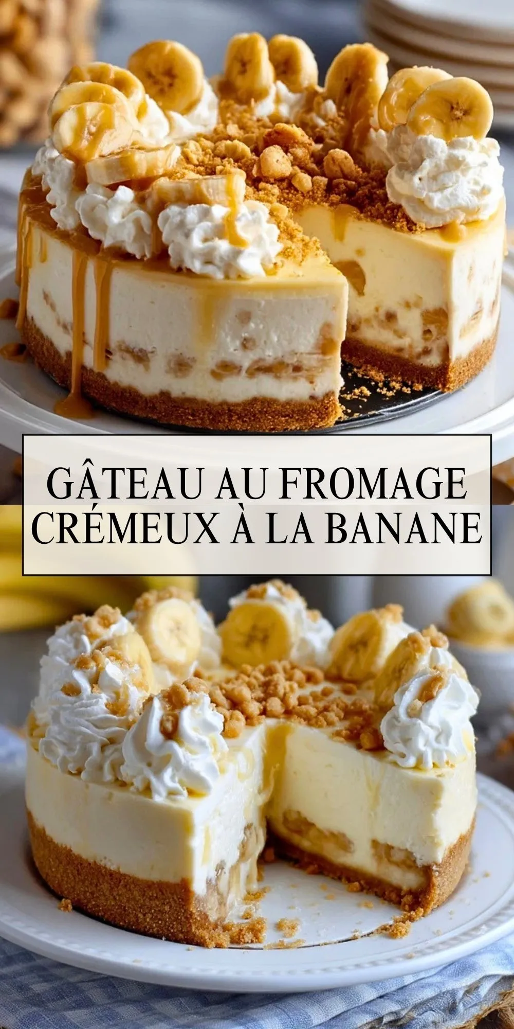 Gâteau Au Fromage Crémeux À La Banane (2)