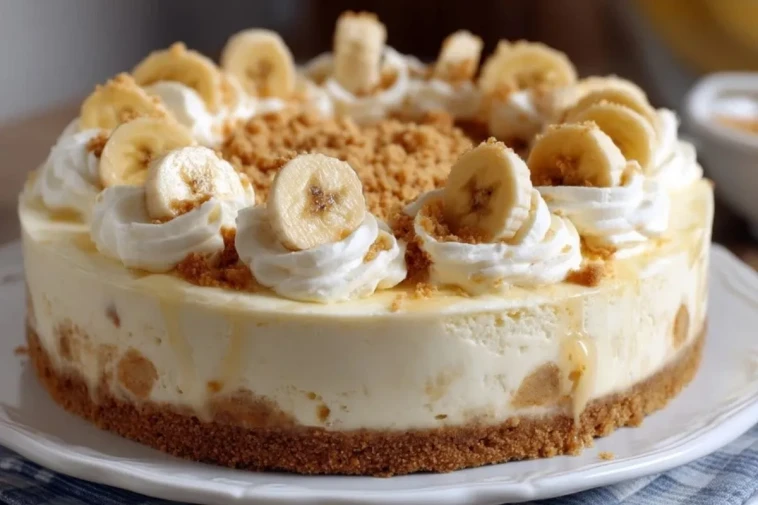 Gâteau Au Fromage Crémeux À La Banane