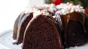 Gâteau Bundt Au Chocolat Et Menthe Poivrée