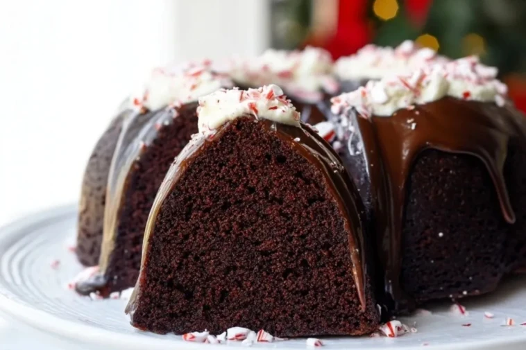 Gâteau Bundt Au Chocolat Et Menthe Poivrée