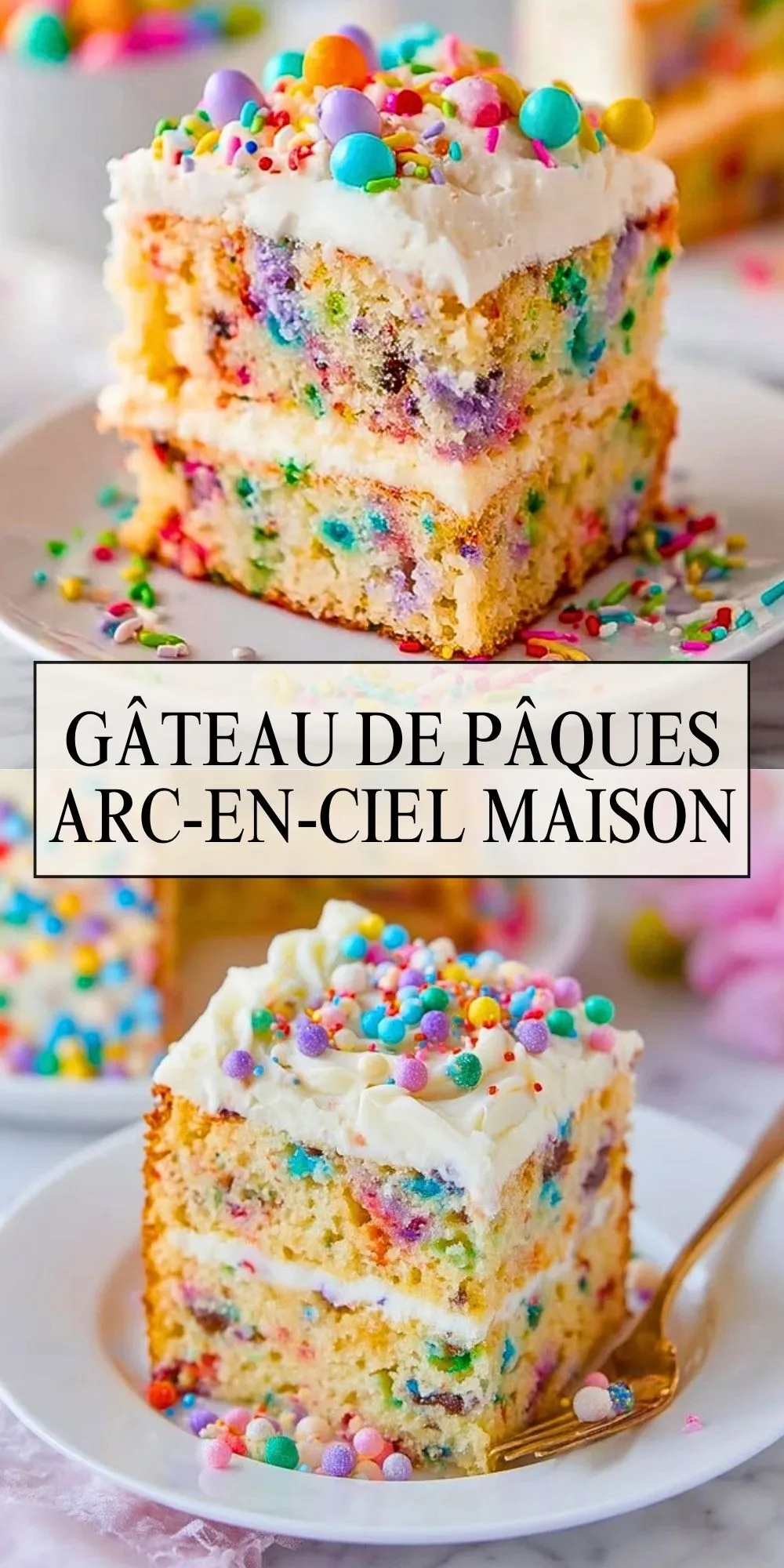 Gâteau De Pâques Arc-En-Ciel Maison (2)
