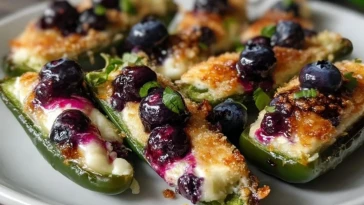 Poppers De Jalapeño Au Brie Et Myrtilles