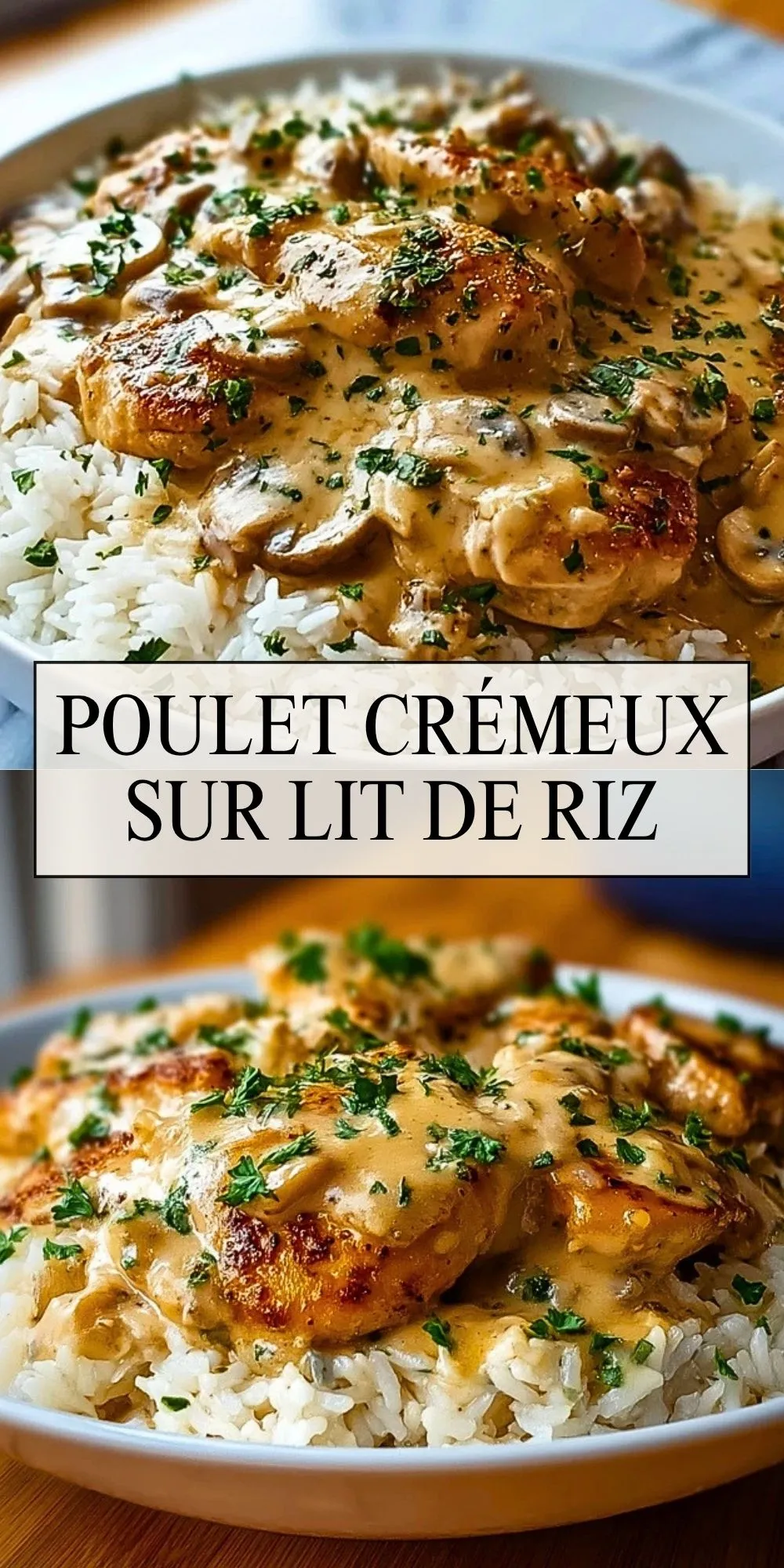 Poulet Crémeux Sur Lit de Riz (2)