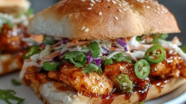Sandwich Au Poulet Bang Bang Épicé