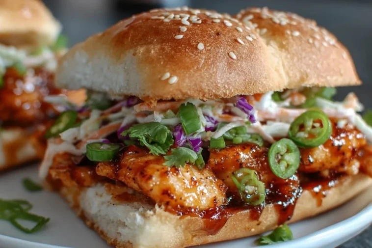 Sandwich Au Poulet Bang Bang Épicé