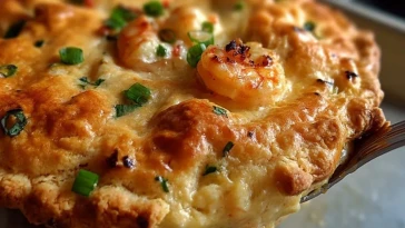 Tarte Aux Crevettes Cajun