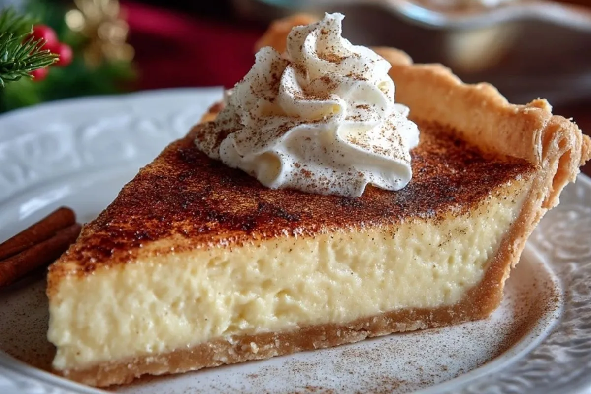 Tarte Crème de Noël à la Cannelle et à la Vanille