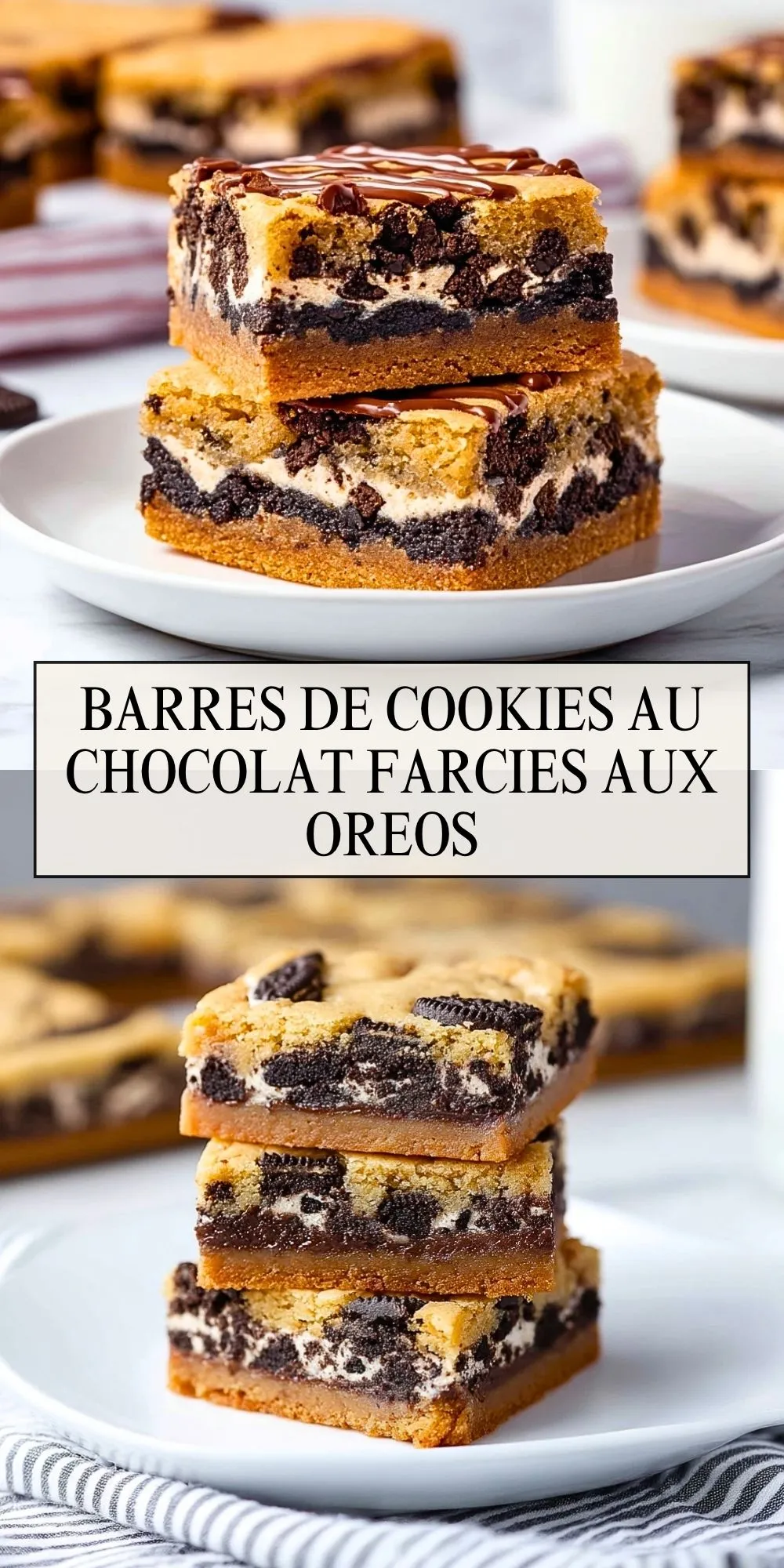 Barres De Cookies Au Chocolat Farcies Aux Oreos (2)