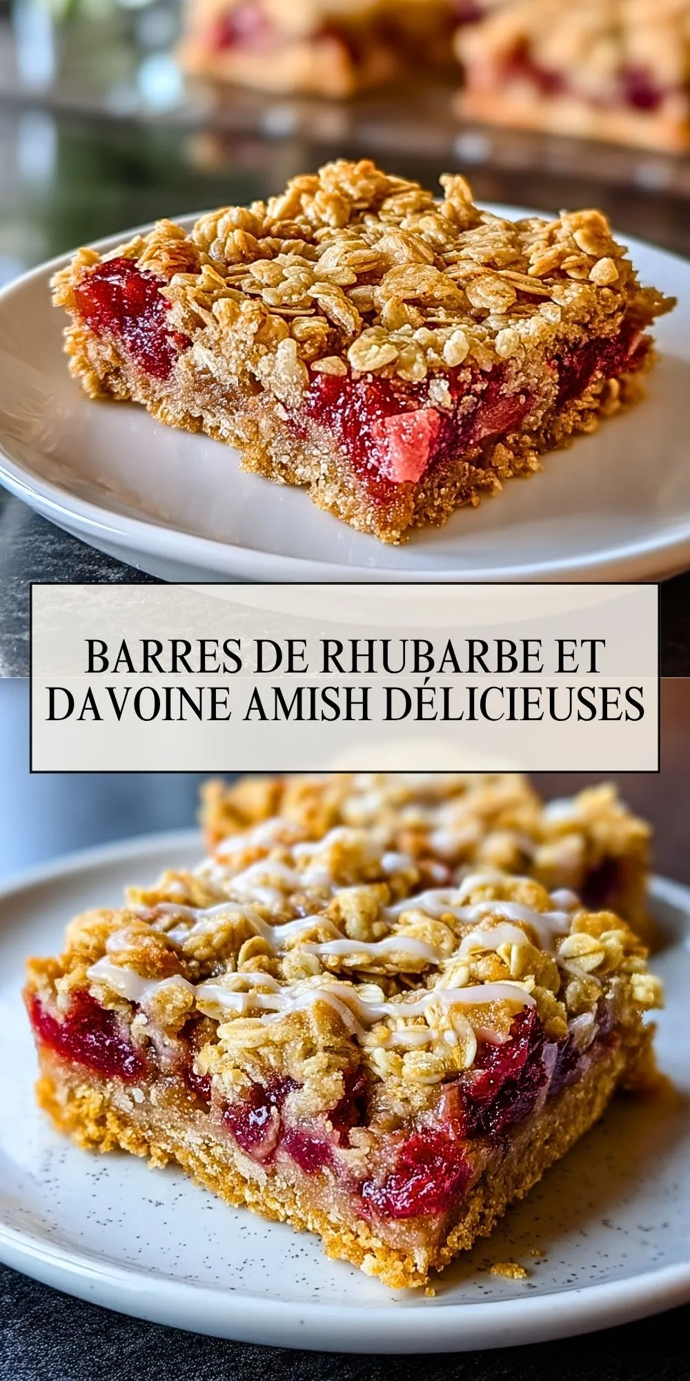 Barres De Rhubarbe Et DAvoine Amish Délicieuses (2)