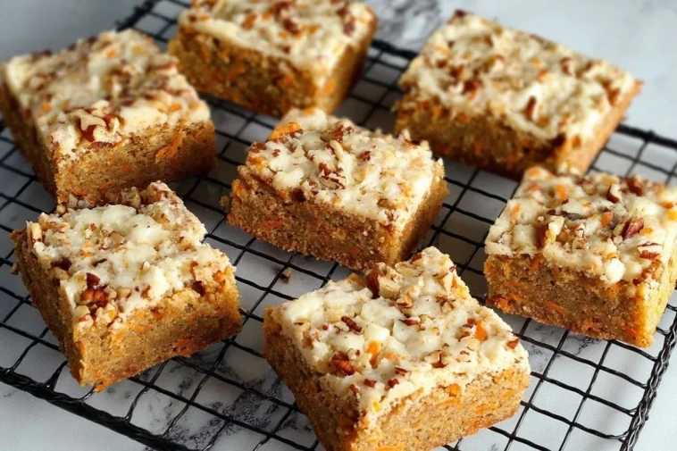 Blondies Aux Carottes Humides