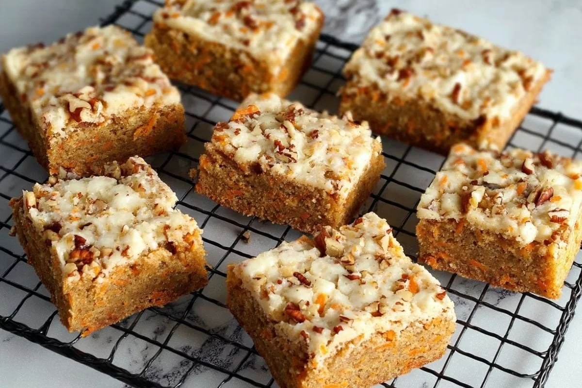 Blondies Aux Carottes Humides