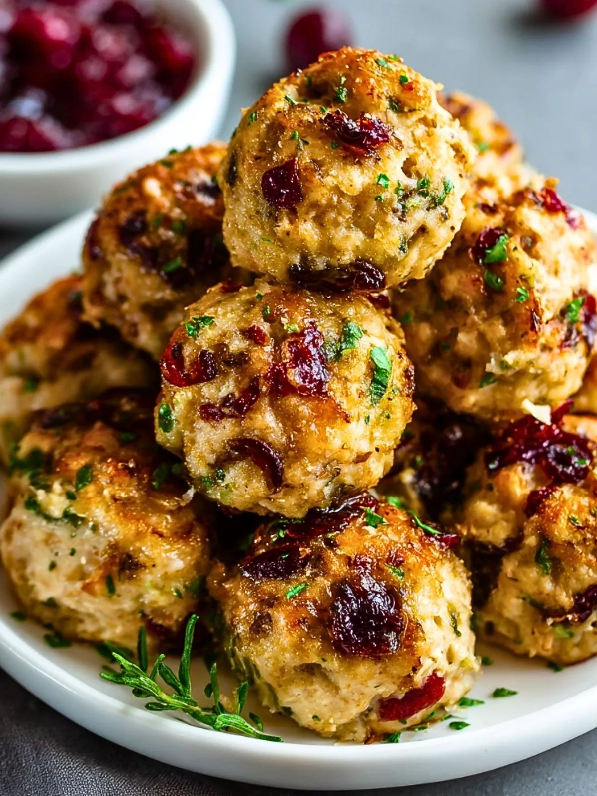 Boulettes De Farce Aux Canneberges Et Dinde (1)