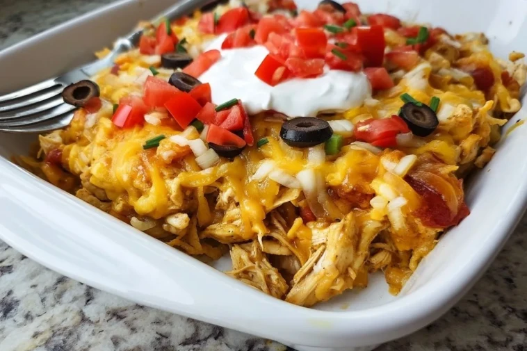 Casserole De Tacos Au Poulet Tex-Mex