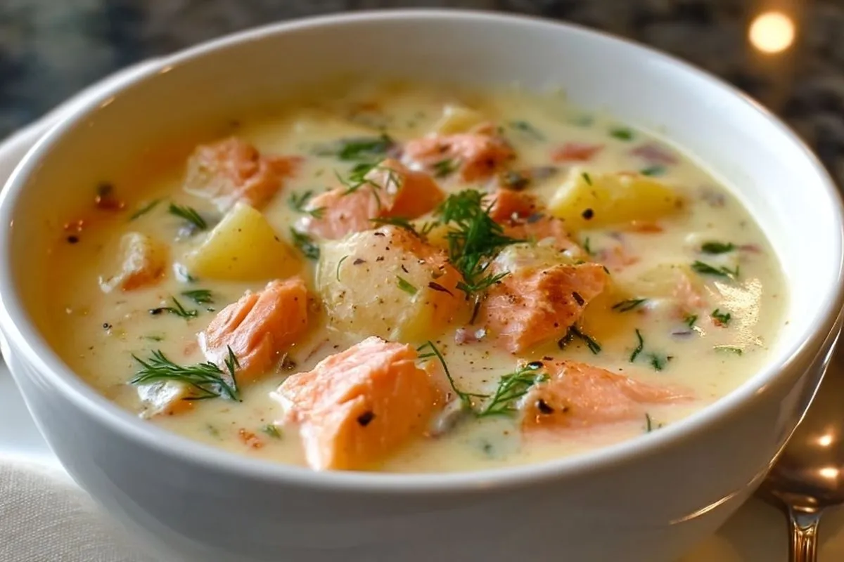 Chaudrée De Saumon Fumé Et Pommes De Terre
