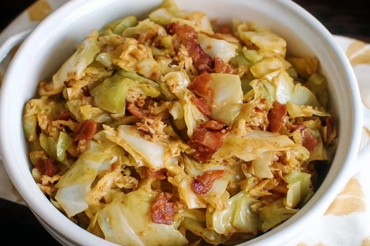 Chou Frisé Sauté Au Bacon