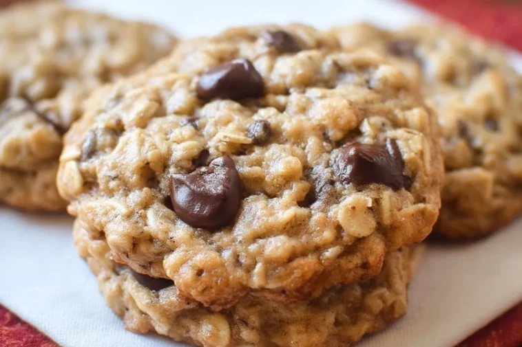 Cookies Moelleux Aux Flocons DAvoine Et Pépites De Chocolat