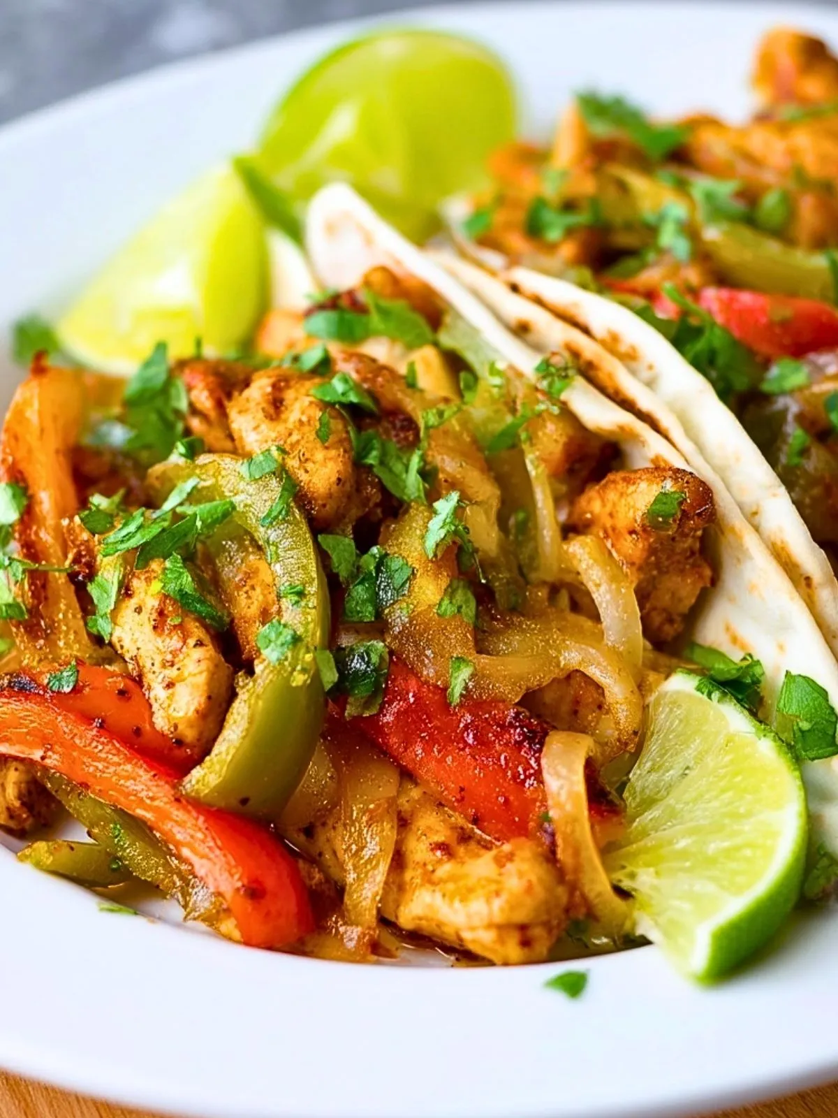 Fajitas de Poulet au Four avec Coriandre et Citron Vert (1)