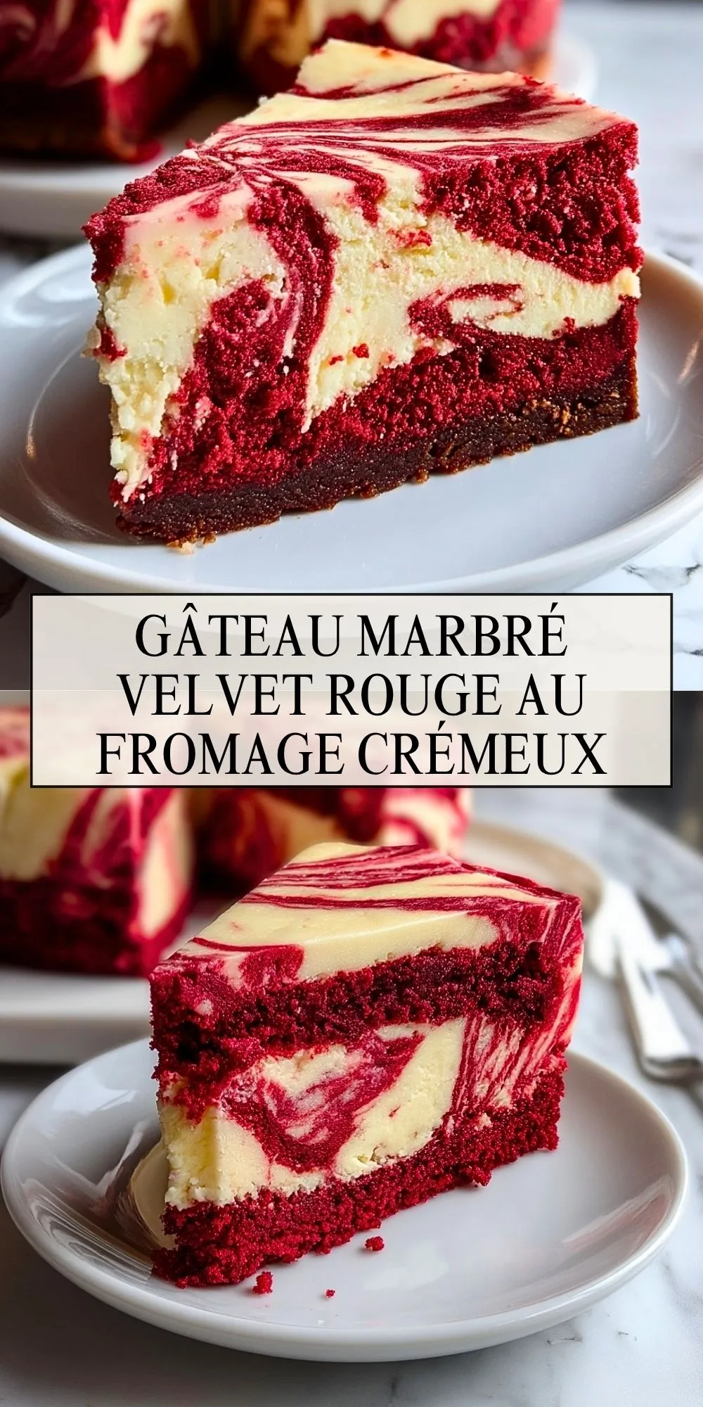 Gâteau Marbré Velvet Rouge au Fromage Crémeux (2)