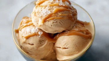 Glace Protéinée Au Caramel Salé