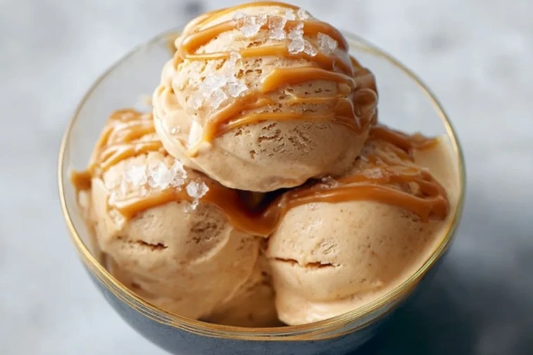 Glace Protéinée Au Caramel Salé